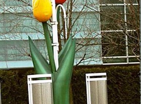 Надувная конструкция "Тюльпаны"(высота 4 м)