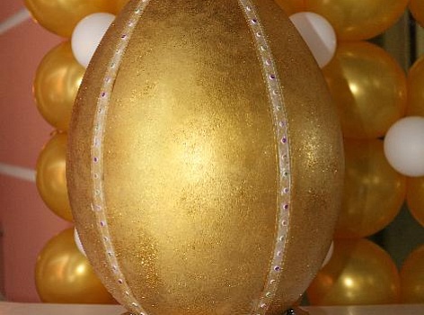 Декоративное яйцо из пенопласта