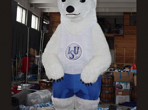 Надувной костюм Белый Медведь для шоу